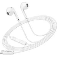 Avizar Mayaxess, USB-C In-Ear Kopfhörer mit Mikro für Galaxy S20 Fe, Weiß