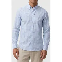 Tommy Hilfiger Langarmhemd "FLEX POPLIN BIG GINGHAM" regular fit, Button-down-Kragen