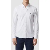 Tommy Hilfiger Knit Pique Shirt White Größe: XL | Business hemden Outlet | Herren | Weiß