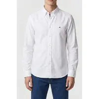 Tommy Hilfiger Flex Dobby Shirt White Größe: S | Casual hemden Outlet | Herren | Weiß