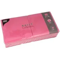 Papstar 900 Servietten `DAILY Collection` 1/4-Falz 32 cm x 32 cm fuchsia