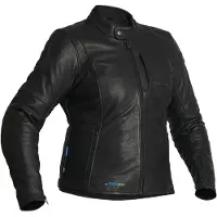 Halvarssons Vitsand wasserdichte Damen Motorrad Lederjacke, schwarz, 38
