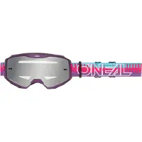 O'Neal Brille B-10 STRIPED rosa/violett, silber verspiegelt