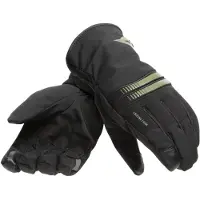 Dainese Plaza 3 D-Dry Schwarz Bronze Grün Handschuhe Größe M