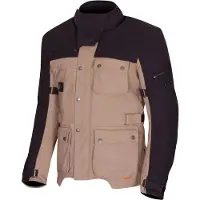 Merlin Mahala D3O Explorer Textil-Motorradjacke Schwarz Beige Größe L