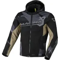 Macna Atracor Motorrad Textiljacke, schwarz/braun/grau, 2XL