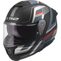 LS2 Helmets LS2 FF808 Stream II Vintage Matt Helm, schwarz/blau, 2XL (63/64)