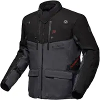 Modeka Atlaz Motorrad-Textiljacke, dunkelgrau/schwarz, 4XL