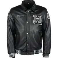 Helstons Cheyenne Motorrad Lederjacke, schwarz, M