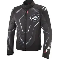 Ixon Demoniak Schwarz Weiß Motorrad Textiljacke Größe L