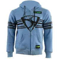 MUGENRACE Shield Hellblauer Zip Hoodie Größe S