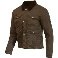 Merlin Millington D3O Motorrad Wachsjacke, oliv, XL