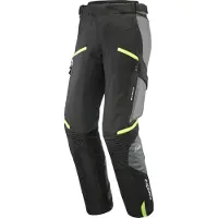 Ixon Midgard PT Schwarz Grau Leuchtgelb Wasserdichte Motorrad Textilhose Größe M