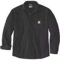 Carhartt Jacke Rain Defender Loose Heavyweight Quilted Snap Front Herren Black-L