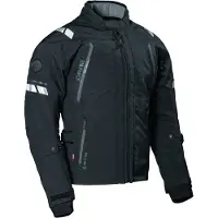Dane Elec DANE Elling wasserdichte Damen Motorrad Textiljacke, schwarz, 44