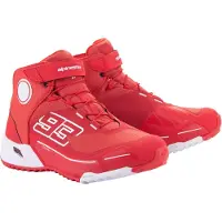 Alpinestars MM93 CR-X Drystar Motorradschuhe Bright Red White, Größe: 9.5