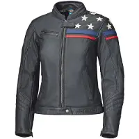Held Midway Damen Schwarz Weiß Motorrad Lederjacke Größe 46