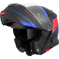 Bogotto H271 Taog Bluetooth Helm Schwarz Rot Blau Größe L