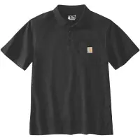 Carhartt Poloshirt Midweight S/S Pocket Herren Black-M