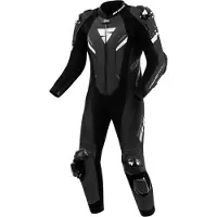 SHIMA Hyper RS Perforierte Schwarz Weiß 1-Teiler Motorrad Lederkombi Größe 50