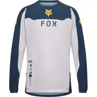 FOX Ranger Off-Road Motocross Jersey, weiß/blau, M
