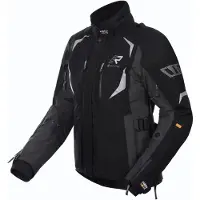 Rukka VentuRina Schwarz Grau Wasserdichte Damen Motorrad Textiljacke Größe 48