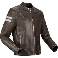 Segura Romeo Motorrad Lederjacke, braun/weiß, 3XL
