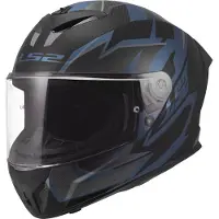 LS2 FF820 Rapid III Xtrem Helm, schwarz/blau, S (55/56)