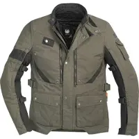 Merlin Mahala Pro D3O Explorer Textil-Motorradjacke Olivgrün Schwarz Größe XL