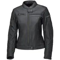Held Midway Damen Schwarz Dunkelgrau Motorrad Lederjacke Größe 38
