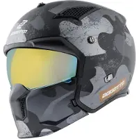 Bogotto Radic Camo 22.06 Matt Schwarz Helm Größe L