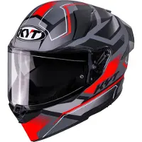 Kyt R2R Parsec Helm, grau matt/rot, XL (61/62)