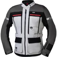 IXS Montevideo-ST 3.0 Wasserdichte Hellgrau Anthrazit Motorrad Textiljacke Größe Short XL
