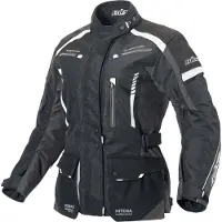 Büse Torino II Damen Motorrad Textiljacke, schwarz/weiß, 42