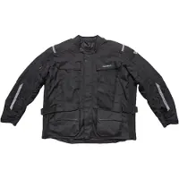 Modeka Varus Plus wasserdichte Motorrad Textiljacke, schwarz, 8XL