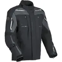 Dane Svendborg Schwarz Grau Wasserdichte Textiljacke Größe 58