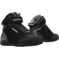 Acerbis First Step Schwarz Wasserdichte Motorradschuhe Größe 41