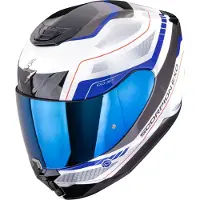 Scorpion Exo-391 Leo Helm, weiß/schwarz/blau, M (57/58)