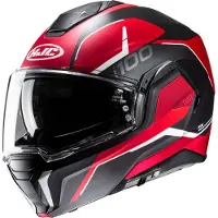 HJC i100 LORIX Klapphelm rot-schwarz MC1SF XXL
