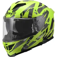 LS2 FF818 Storm III Kaos Helm, gelb/schwarz, XL (61/62)