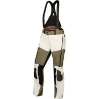 IXS Venture-GTX 1.0 Wasserdichte Hellgrau Grün Motorrad Textilhose Größe 2XL