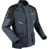 Bering Calgary wasserdichte Motorrad Textiljacke, schwarz/grau, 3XL