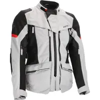 Acerbis X-Rover Damen Grau-Rote Wasserdichte Textiljacke Größe XS