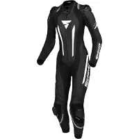 SHIMA Miura RS Damen Schwarz Weiß 1-Teiler Motorrad Lederkombi Größe 36