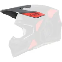 O'Neal 3SRS Vision Schwarz Grau Rot Helmschirm