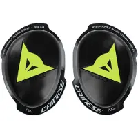 Dainese Knieschleifer RSS 4.0 Komplettset Schwarz Gelb Fluo