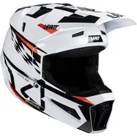 Leatt 3.5 Checkered Junior Motocross Helm mit Brille