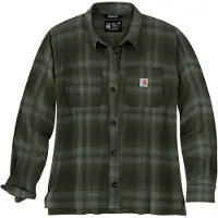 Carhartt Hemd Midweight Flannel Plaid Damen Basil-L