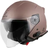 Bogotto H586 BT Solid Matt Braun Bluetooth Jethelm Größe L