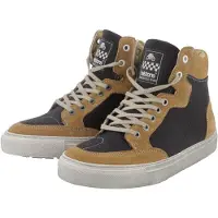 Helstons Maya Canvas Armalith Leather Gold Blau Schuhe Größe 36